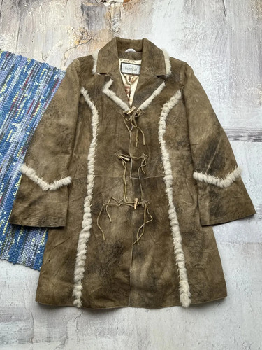 Cappotto vintage vera pelle