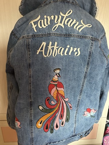 Giacca denim imbottita