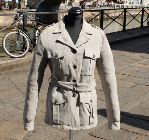 Giacca pelle scamosciata - giacca,