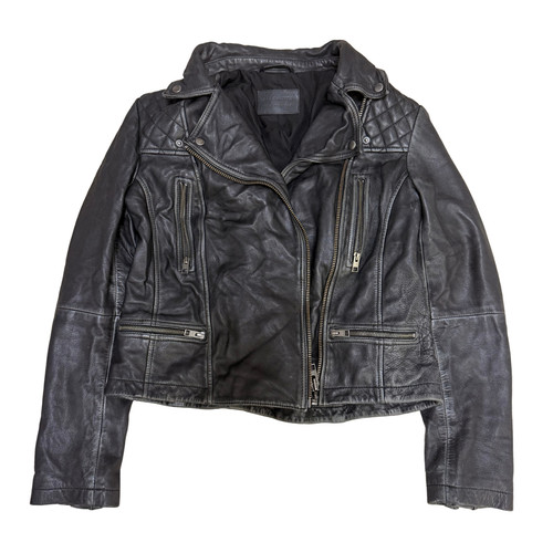 Giacca biker vintage pelle - biker, in