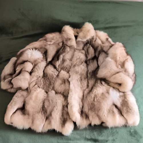 Pelliccia anni beige grigio - pelliccia, beige/grigio
