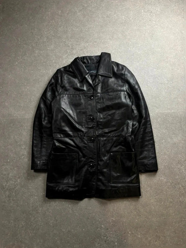 Vintage real leather - , trench